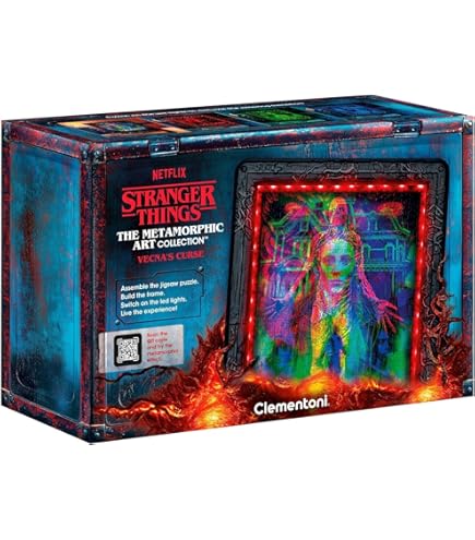 Amazon.com: Clementoni Stranger Things Metamorphic Art with LED